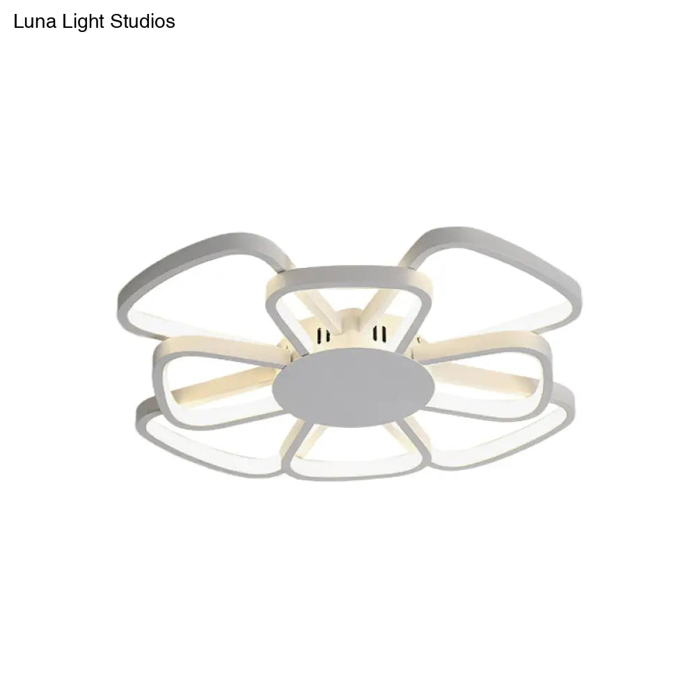 Windmill Led Flush Mount Ceiling Lamp For Living Room - Beautiful Acrylic Lighting