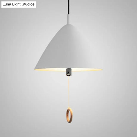10.5/13/16 Wide Umbrella Pendant Light With Cone Shade - Modern Metal Hanging Lamp For Hotel Kitchen