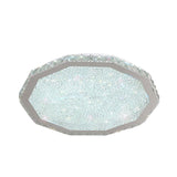 Modern Led Stainless-Steel Flush Mount Ceiling Light For Living Room
