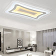 23.5’ - 47’ Wide Rectangular Acrylic Flushmount Led White Ceiling Light In Warm/White / 23.5’ Warm
