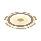 Modern Acrylic Led Flush Mount Light - 16.5/20.5/24.5 Wide Warm/White Perfect For Living Rooms