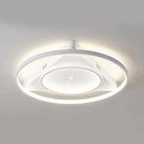 Contemporary Led Flush Mount Ceiling Light With Acrylic Shade - Warm/White