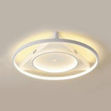 Contemporary Led Flush Mount Ceiling Light With Acrylic Shade - Warm/White