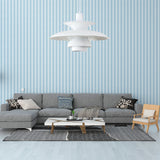 Designer Tiered Metal Pendant Light With Hanging Cord - 1 Ceiling Fixtures White / 12