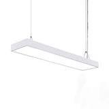 Sleek Rectangular Led Hanging Lighting - 23.5/35.5/47 Long | Slim Metal Shade Minimalistic