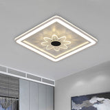 Led Kids Bedroom Ceiling Light With Whimsical Windmill/Flower Design - Black/White Black-White / A