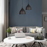 Modern Metal Dome Pendant Ceiling Light - 6.5/10/12 Width 1 Black/White/Red Suspension