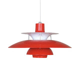 Macaron Style 3-Layer Pendant Light With Flared Shade - Aluminum 1 Black/Gray