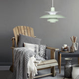 Macaron Style 3-Layer Pendant Light With Flared Shade - Aluminum 1 Black/Gray