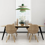 Macaron Style 3-Layer Pendant Light With Flared Shade - Aluminum 1 Black/Gray