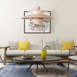 Macaron Style 3-Layer Pendant Light With Flared Shade - Aluminum 1 Black/Gray