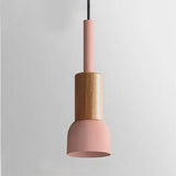 Modern Metal Pendant Light With White/Yellow/Green Dome/Cone/Barrel Shade Pink / Barrel
