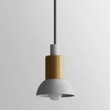 Modern Metal Pendant Light With White/Yellow/Green Dome/Cone/Barrel Shade White / Bowl