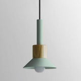 Modern Metal Pendant Light With White/Yellow/Green Dome/Cone/Barrel Shade Green / Cone