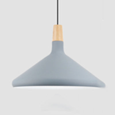 Nordic Aluminum Coolie Shade Suspension Pendant Light - 1 Head 7/10.5/15 Inch Wide Ideal For Office