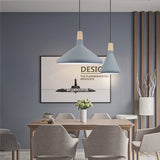 Nordic Aluminum Coolie Shade Suspension Pendant Light - 1 Head 7/10.5/15 Inch Wide Ideal For Office