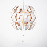 Modern Gold/Silver Exploding Pendant Light For Restaurants - 1-Light Metal Hang Lamp Gold