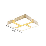 Modern Led Ceiling Flush Mount With White Acrylic Shade - Warm/White Lighting
