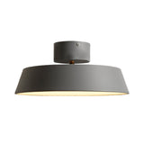 Modern Barn Semi Mount Lighting: Rotatable Ceiling Light Fixture With White/Green Acrylic Diffuser