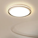 14/18/22’ Round Acrylic Flush Light - Minimalist White Led Ceiling Mount (Warm/White Light) /