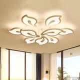 Modern Acrylic Bauhinia Flush Ceiling Light With Led 3/5/9-Light Fixture In Warm/White/Natural