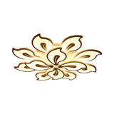 Modern Acrylic Bauhinia Flush Ceiling Light With Led 3/5/9-Light Fixture In Warm/White/Natural