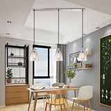 3-Light Industrial Conical Clear Glass Pendant Light Set In Chrome - Multiple Hanging Options /