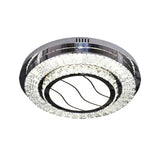 Stainless Steel Led Crystal Ceiling Lamp With Modern Design And Pattern Options
