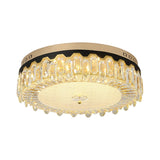 Modern Clear Crystal Flush-Mount Ceiling Lamp For Bedroom Led Light Fixture