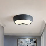 Macaron Drum Ceiling Flush Light In Metal With Led Ideal For Kids Room Available Various Colors