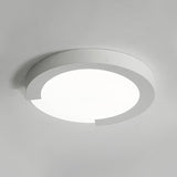 Macaron Flush Mount Ceiling Lights - 16/20 Round In Black/White/Pink