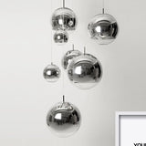 Sleek Globe Pendant Ceiling Light: Simplicity In Chrome/Gold 1-Light 6/8/10W