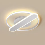 Modern Acrylic Led Ceiling Lamp - Black/White/Gold Flush Mount 16.5/20.5 Width