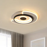 Minimal Thin Round Led Flush Mount Ceiling Light (18/21.5) For Hotel With Acrylic Surface In
