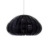 Sleek Squash Suspension Light: Acrylic Single Ceiling Pendant For Dining Table White/Black With