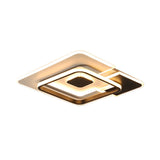 Modern Acrylic Black And White Patchwork Ceiling Lamp - Led Flush Mount