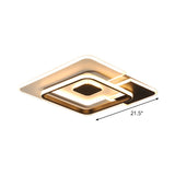 Modern Acrylic Black And White Patchwork Ceiling Lamp - Led Flush Mount