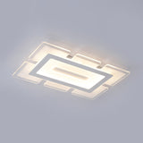 Modern Acrylic Ultrathin Rectangle Ceiling Lamp - 23.5’/35.5’ Long Led Flush Mount Warm/White