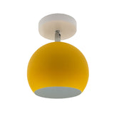Adjustable Half Sphere Flush Mount Macaron Aluminum Lighting Fixture - Small | 1 Bulb