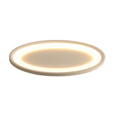 Minimalist Iron Flush Mount Ceiling Light Fixture - Elliptical Thin Bedroom Led Flushmount