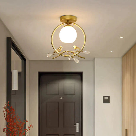 Northern Europe Led Corridor Bird Ceiling Lamp