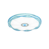 Blooming Flush Mount Ceiling Light For Bedroom Modern Acrylic Shade White/Blue/Gold Warm/White