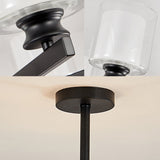 Modern 2-Tier White Glass Chandelier: Radial Design 12 Lights Black/Gold/Silver