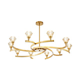 Sputnik Design Diamond Crystal Chandelier - Modern 6/8/10 Light Chrome/Gold Ceiling Fixture