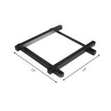Modern Metal Led Flush Mount Lamp With Crisscross Design - Black/White 17’/21’/25’ Wide
