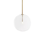 Global Pendant Lighting: Post Modern Clear Glass Led Hanging Lamp (6/7/8 Wide) For Dining Room