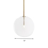 Global Pendant Lighting: Post Modern Clear Glass Led Hanging Lamp (6/7/8 Wide) For Dining Room