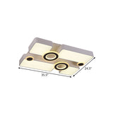 Simplicity Acrylic Led Ceiling Light - White 3 Color Options 24.5/35.5/43 Sizes