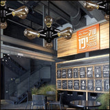 Vintage Black Finish Metal Chandelier With Hanging Rod - 3/4/5 Lights Perfect For Bars 6 /