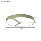 16’/19.5’/23.5’ Macaron Metallic Led Flushmount Light - Warm/White